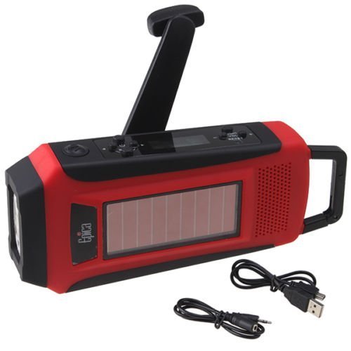 LCD Emergency Survival Solar Hand Crank Self Powered Am/fm/wb/noaa Digital Radio
