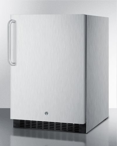 Summit SPR627OSCSSTB 24" Built In/Freestanding Outdoor Refrigerator with Fully Finished Cabinet Factory Installed...