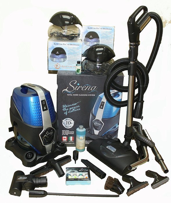 2016 SIRENA VACUUM ELITE W NEW DIRECT-CONNECT POWER NOZZLE *EXCLUSIVE* ROYAL LINE PRO&reg; ULTRA DELUXE BONUS SET...