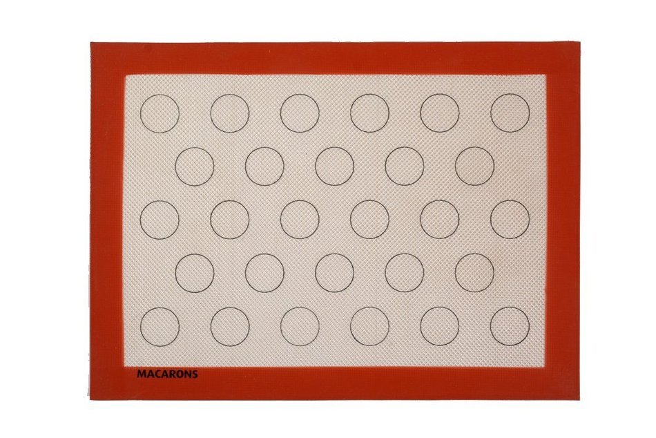 100% food grade silicone baking mat for macaron 44 circles white 11.8 X 15.7 inch N11