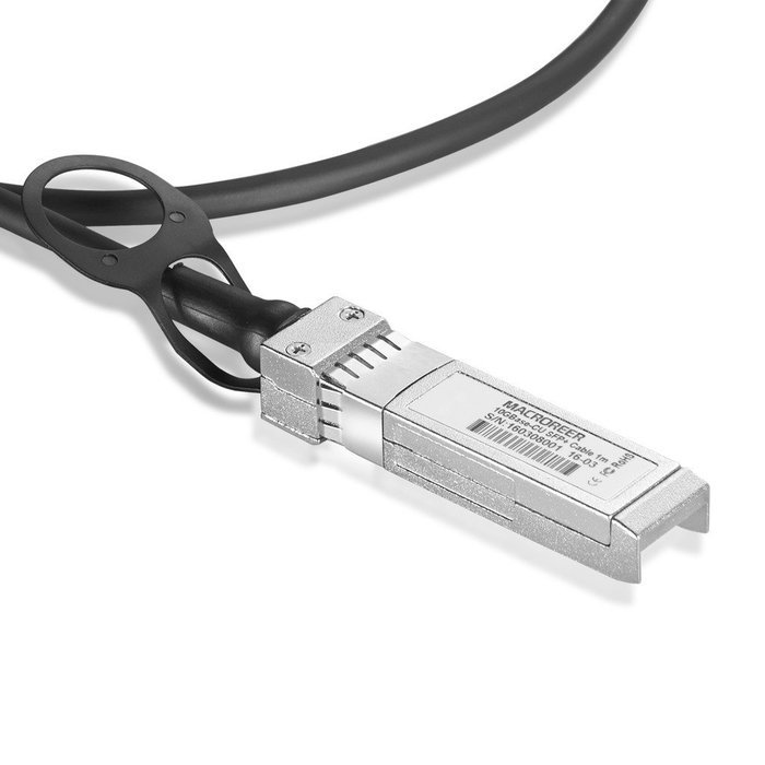 Macroreer 10GBASE SFP+ DAC 0.5m Direct Attach Copper Twinax Cable Passive Force10 CBL-10GSFP-DAC-0.5M Compatible N2