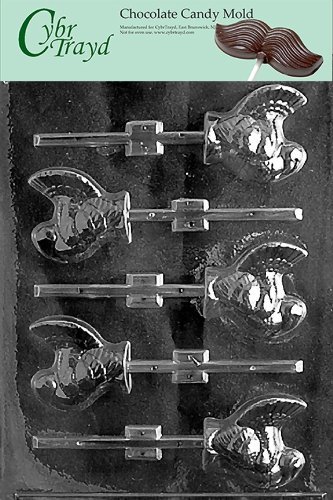 Cybrtrayd T003 Small Turkeys Lolly Thanksgiving Life of the Party Chocolate Candy Mold with Exclusive Cybrtrayd...
