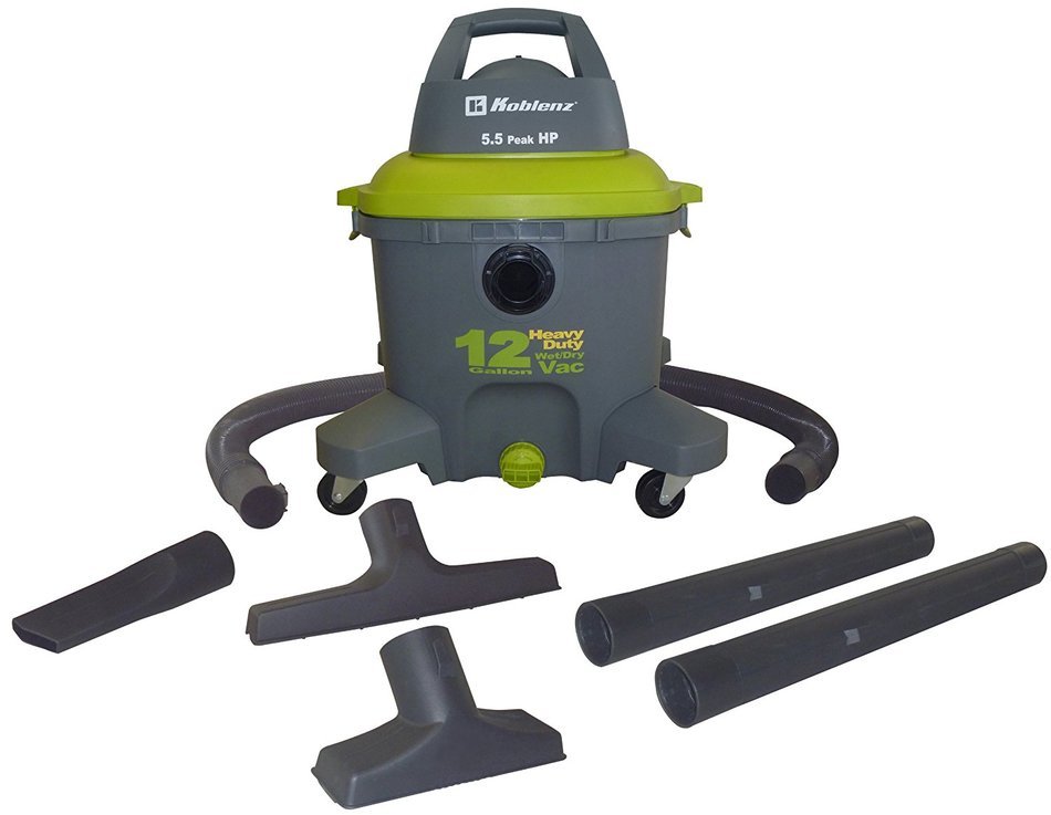 Koblenz WD-12 K US Heavy Duty 12-Gallon Wet/Dry Vacuum - Corded