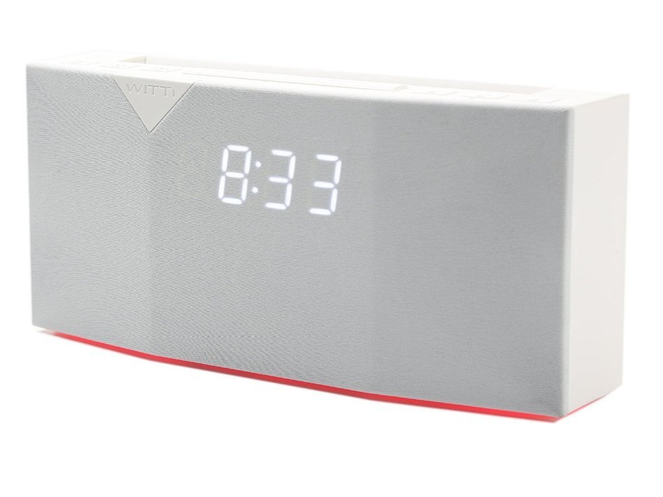 WITTI Design BEDDI Smart Radio Alarm Clock Speaker with Smart Home Integration, Black N16