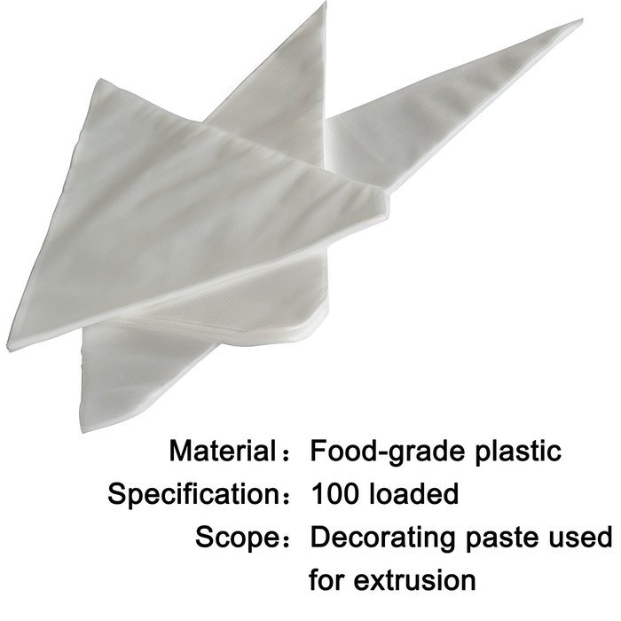 CoZroom Cake Pastry Decorating Bags Icing Piping Bag 16 Inch for Baking D&eacute;cor Cake Cupcake 100 Pieces N5
