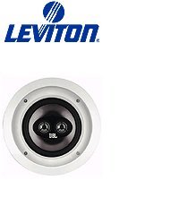 Leviton AEM65 6.5" Two Channel/Single-Location Two-Way In-Ceiling Loudspeaker (Pkg of 3)