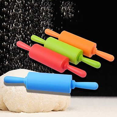 Y&XL&H Mini Silicone Rolling Pin Dia.4.3cm x L 22cm Food Safe Silicone Material Random Colors N6