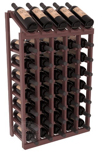 Wine Racks America Ponderosa Pine 5 Column 8 Row Display Top Kit. 13 Stains to Choose From! N2
