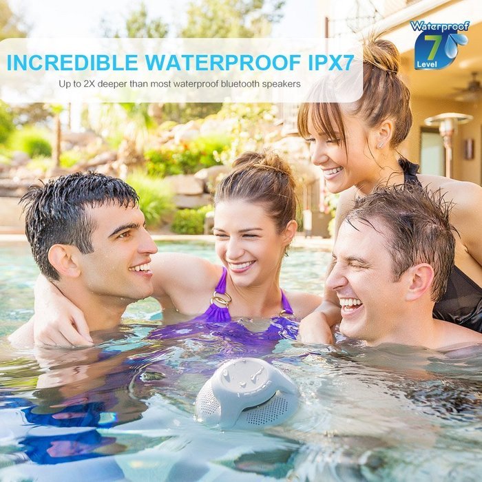 COWIN COWIN-Swimmer Waterproof Bluetooth Speaker 4.0 Portable Floating Wireless Speakers IPX7 with 10W Plus Deep...