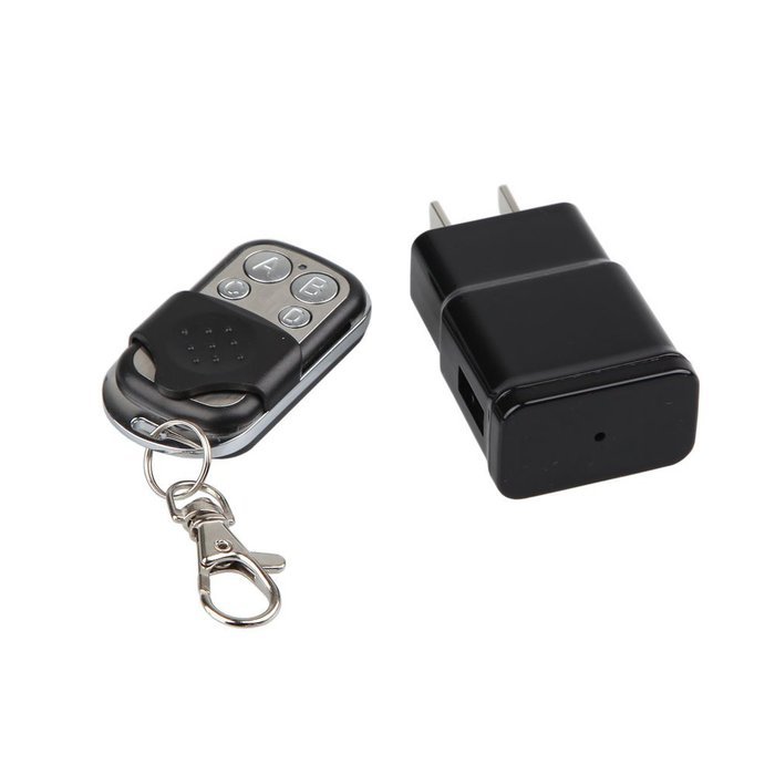 Gupeixiaozhu - 1080P Plug Hidden Charger Cameras Support photo Video Motion Detection Remote Control