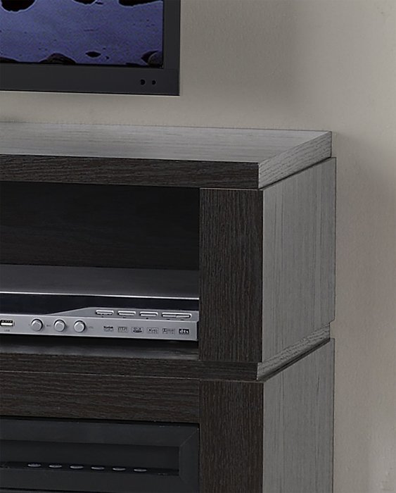 Homestar Nereto 48" Wide Media Fireplace in Black N2