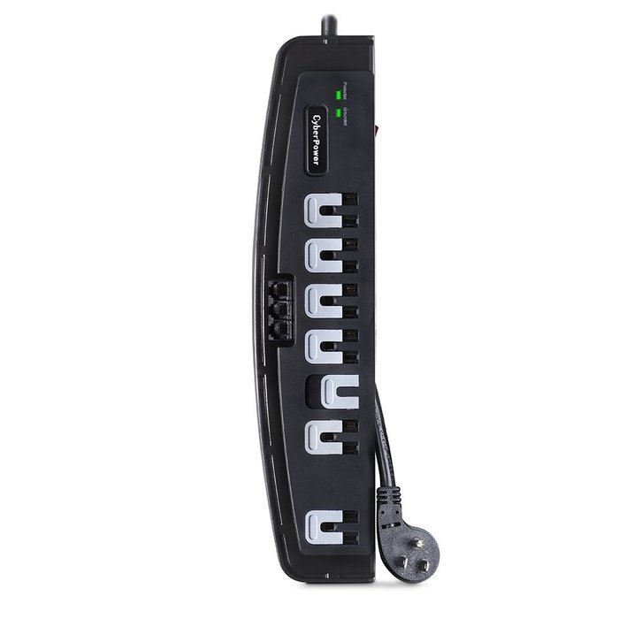 CyberPower CSP606T Surge Protector 6-Outlets 6-Ft Cord and TEL Protection 1350 Joules N14