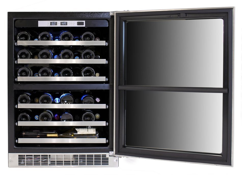 Marvel MPRO6DZE-BS-LR 24-Inch Professional Dual Zone Wine Cellar