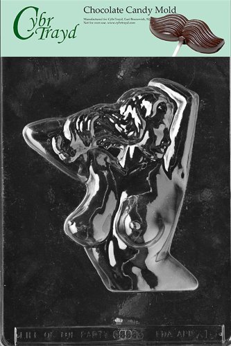 Cybrtrayd X010 Lady's Torso Chocolate Candy Mold with Exclusive Cybrtrayd Copyrighted Chocolate Molding Instructions