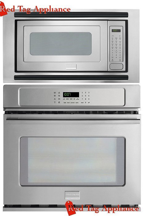 Bundle &ndash; 3 items: Frigidaire Professional 3 Piece 27" Stainless Steel Electric Wall Oven/Microwave Combo FPEW2785PF...