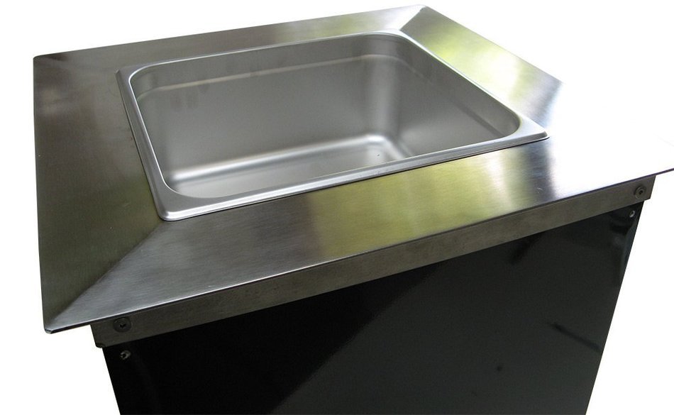 Drop-in Commercial Refrigeration Cold Well Chiller Insert for Coffee Counters to keep Milk & Cream refrigerated... N2