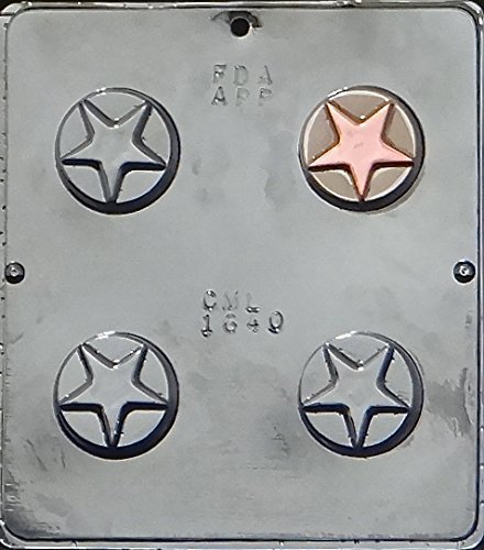 Star Oreo Cookie Sandwich Chocolate Candy Mold 1640