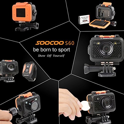 New SOOCOO S60 WiFi Sport Outdoor Action Camera Full Waterproof 1080P by Bcn N4