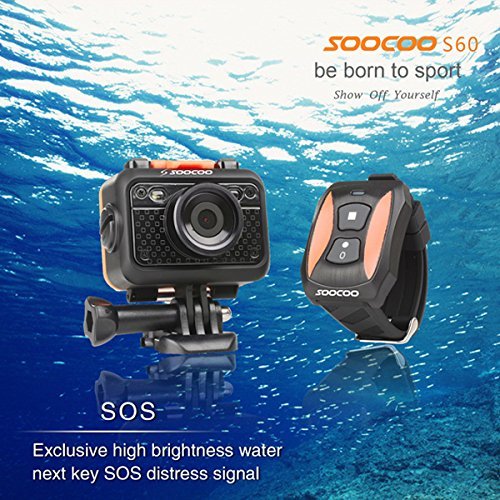 New SOOCOO S60 WiFi Sport Outdoor Action Camera Full Waterproof 1080P by Bcn N5