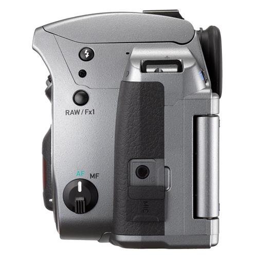 Pentax K-70 24MP FHD Digital SLR Camera Body Silver - Bundle w/32GB SDHC U3 Card, Holster Case, Spare Battery,... N2