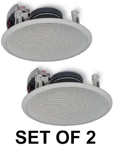 Yamaha NSIW280CWH3P Set of 6 Easy-to-install In-Ceiling 3-Wa N5