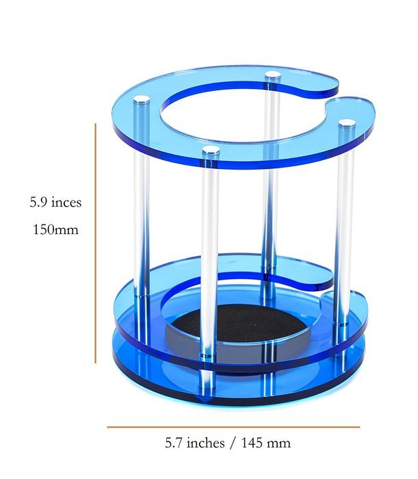 Speaker Stand for Amazon Echo, UE Boom and Other Models - Protect and Stabilize Alexa by Wasserstein (Bamboo) N5