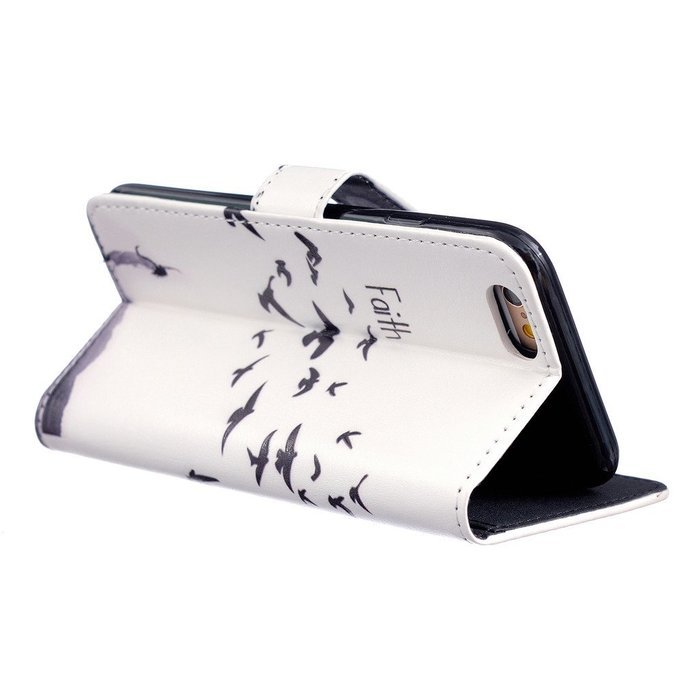 UNEXTATI iPhone 6 / iPhone 6s Case, Premium Wallet Case with Black Cover, Card Slot, Kickstand Function, Magnetic... N19
