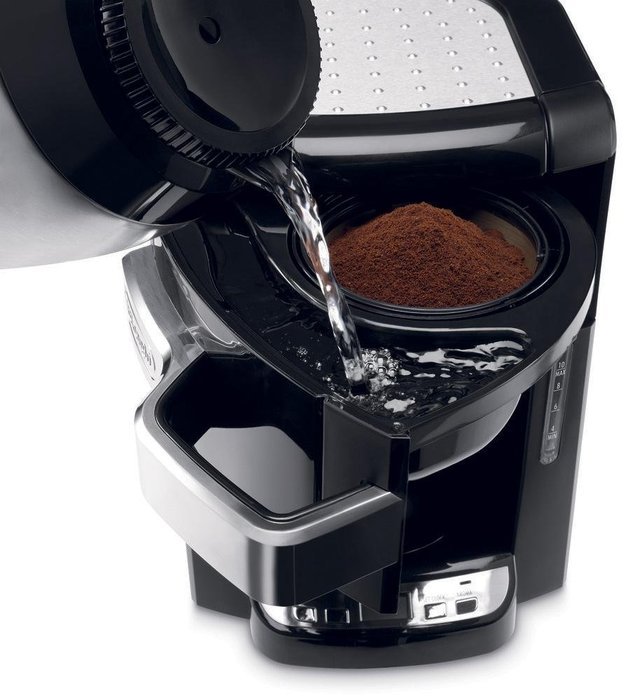 Delonghi 10 Cup Programmable Auto Drip Coffee Maker with Thermal Carafe & Aroma Button, Pause and Serve Function... N5