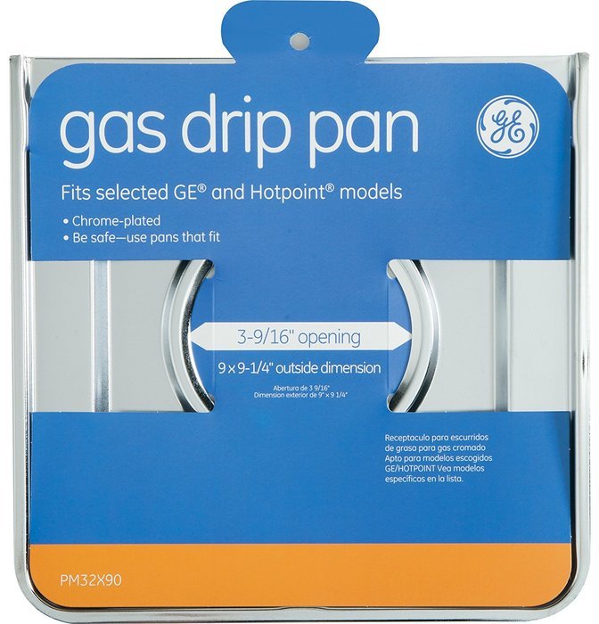 Gas Drip Pan For GE And Hotpoint Gas Ranges- PM32X90GDS 9 In. X 9-1/4 In.