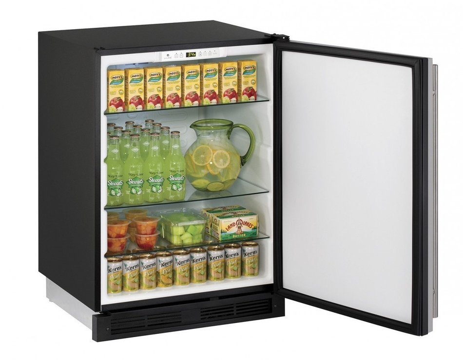 U-Line U1224RINT00A Compact Refrigerator, 5.2 cu. ft., Stainless Steel