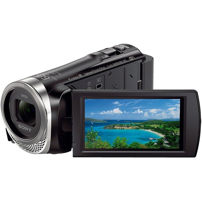 Sony Handycam HDR-CX455 8GB Wi-Fi HD Video Camera Camcorder with 64GB Card + Battery & Charger + Hard Case + Tripod... N2