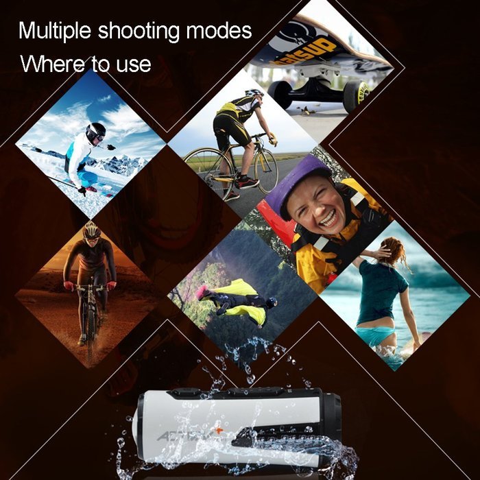 TekBow SP85W Sports Action Camera Full HD 1080P 170 Degrees Wide Angle Waterproof Outdoor Sport Camcorder Support...