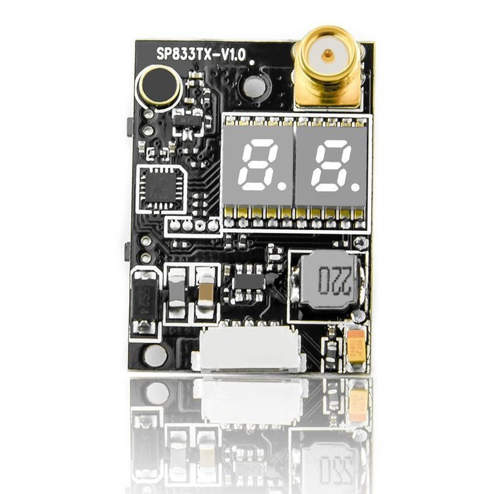 Sinopine SP833 5.8GHz 40CH 600mW Mini FPV Transmitter Double Screen Display FPV Audio Video Transmitter