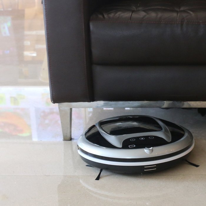 Robotic Vacuum Cleaner with Remote Control and Self Charging Technology Professional Automatic Cordless Carpet...