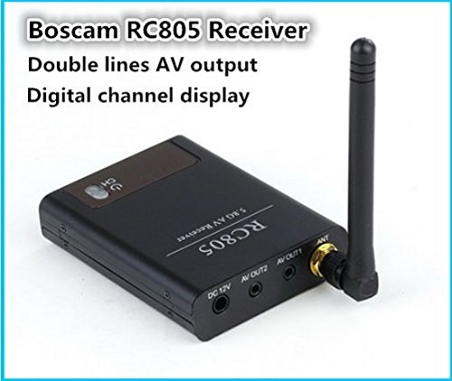 FPV RC Boscam RC805 FPV 5.8Ghz 5.8G 8CH 8Channel Wireless A/V Video Audio Receiver (RX) RC805 with digital channel... N2
