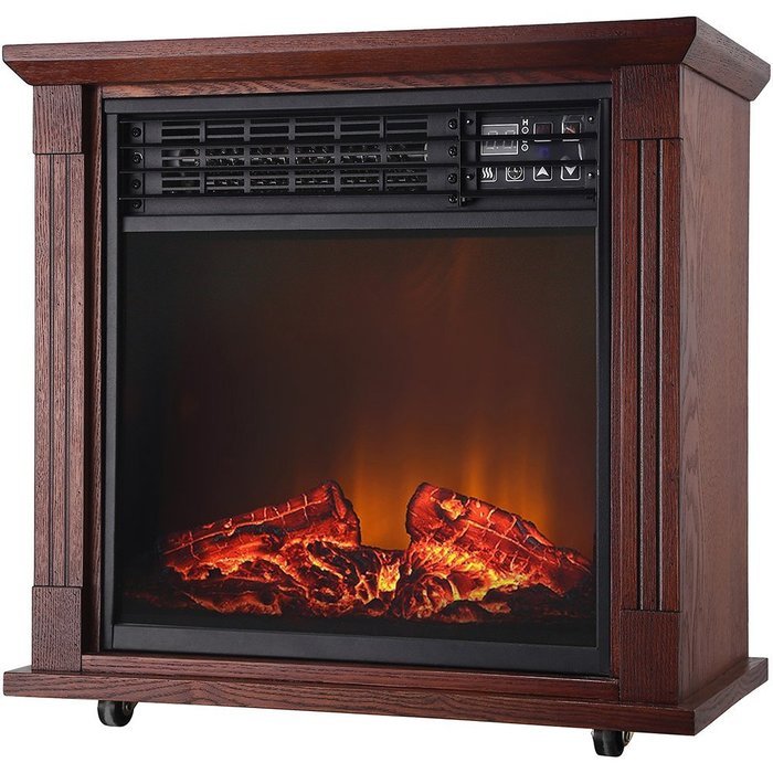 World Marketing QF4544 CG 5200 BTU Quartz Fireplc Oak