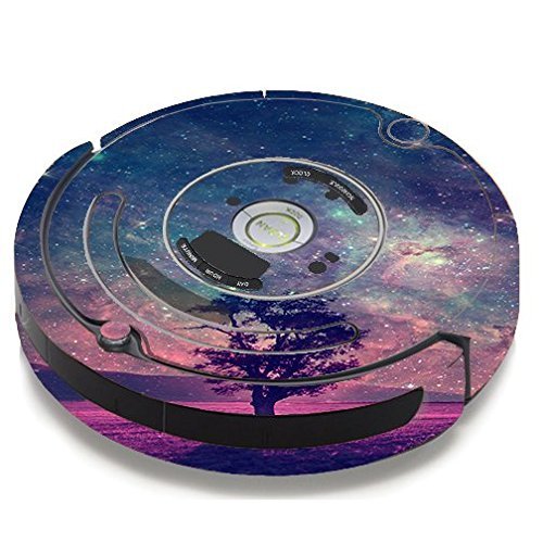 Skin Decal Vinyl Wrap For IRobot Roomba 650 655 Vacuum / Sky Tree Stars