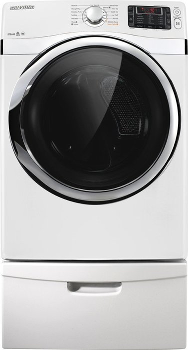 Samsung DV455EVGSWR 7.3 Cu. Ft. White Stackable With Steam Cycle Electric Dryer