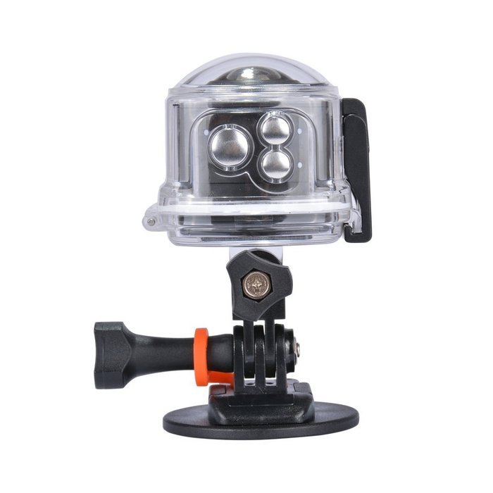 AMKOV AMK-100S 360 Degree All View 220 Fisheye Camera WiFi 1440P@30FPS Action Camera