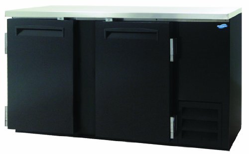 Back Bar Bottle Coolers, Refridgerant, 2 Doors with 4 Shelves, 19 Cubic Feet