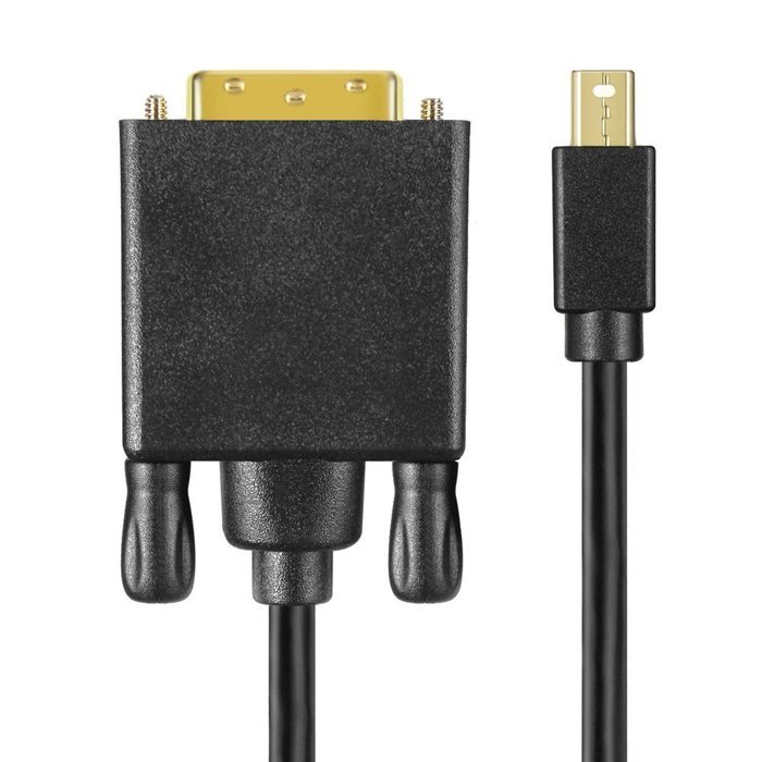 TNP Mini DisplayPort (MiniDP/mDP/Thunderbolt Port Compatible) to DVI Cable Video Adapter Converter Cord (6 Feet)