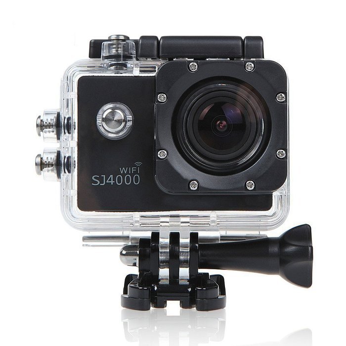 Mira-Tech Waterproof Action Camera 12MP 1080P HD with 2 Batteries and Free Accessories Kit(Wifi Black)