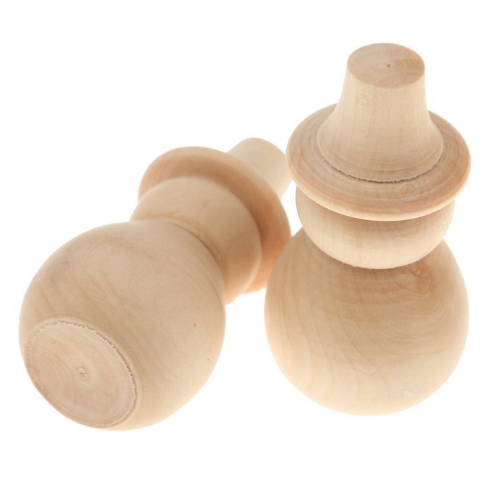 Phenovo Blank DIY Wooden Snowman Peg Dolls Wedding Party Cake Toppers Pack of 10 N5