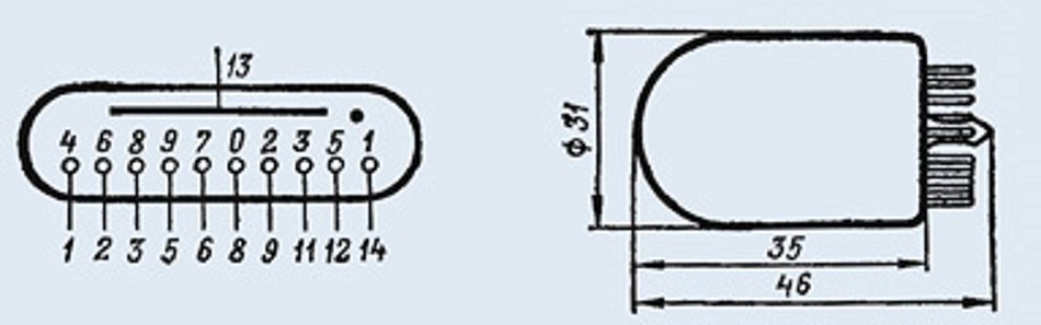 Indicator IN-4 USSR 1 pcs