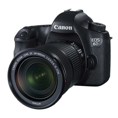 Canon EOS-6D Digital SLR Camera Kit with EF 24-105mm F3.5-5.6 IS STM Lens - Special Promotional Bundle