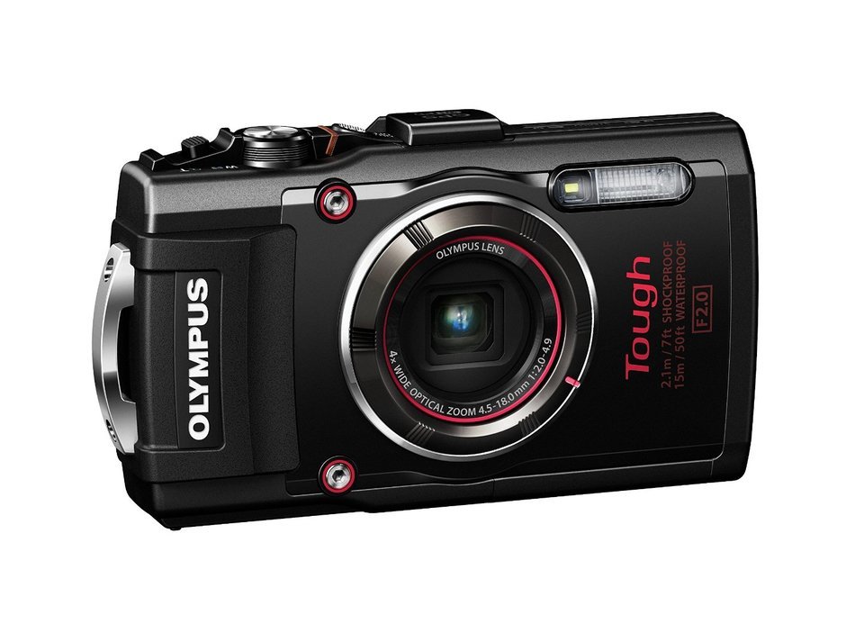 Olympus TG-4 16 MP Waterproof Digital Camera with 3-Inch LCD (Red) N7