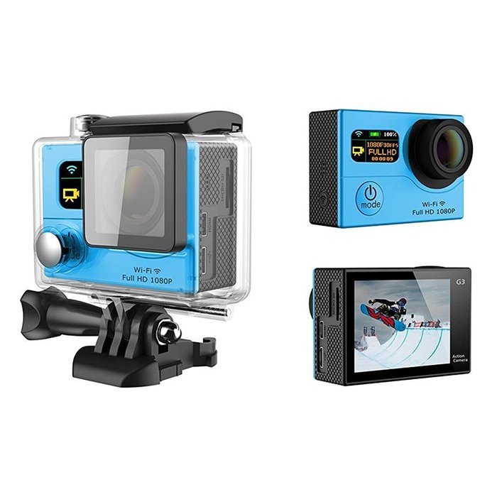 Sports Camera, iTrendz [WIFI][Waterproof][Dual Screen][HDMI Output] 2.0" WIFI 1080P G3 Sports Action Cam Outdoor... N4