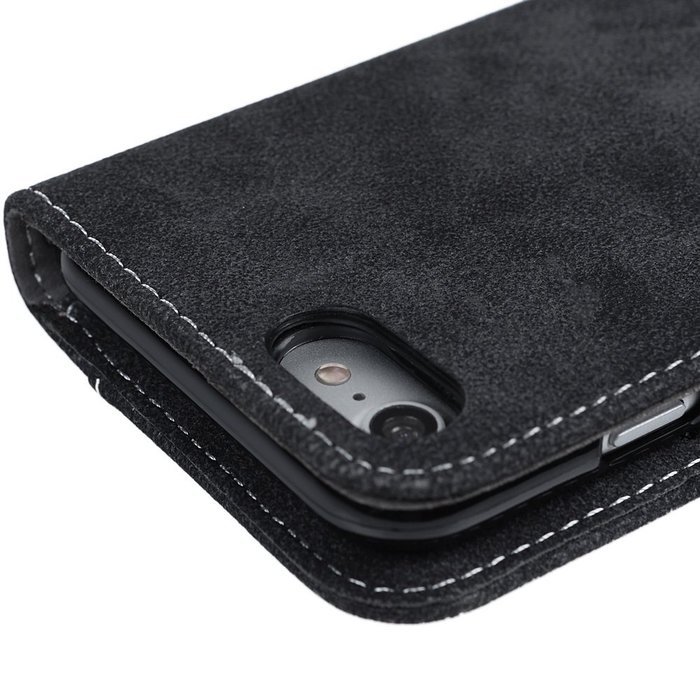 iPhone 7 Case (4.7 inch) - Slim Fit Wallet Counterfeit Cashmere Leather Extra ID/Credit Card Holders with Snap... N3