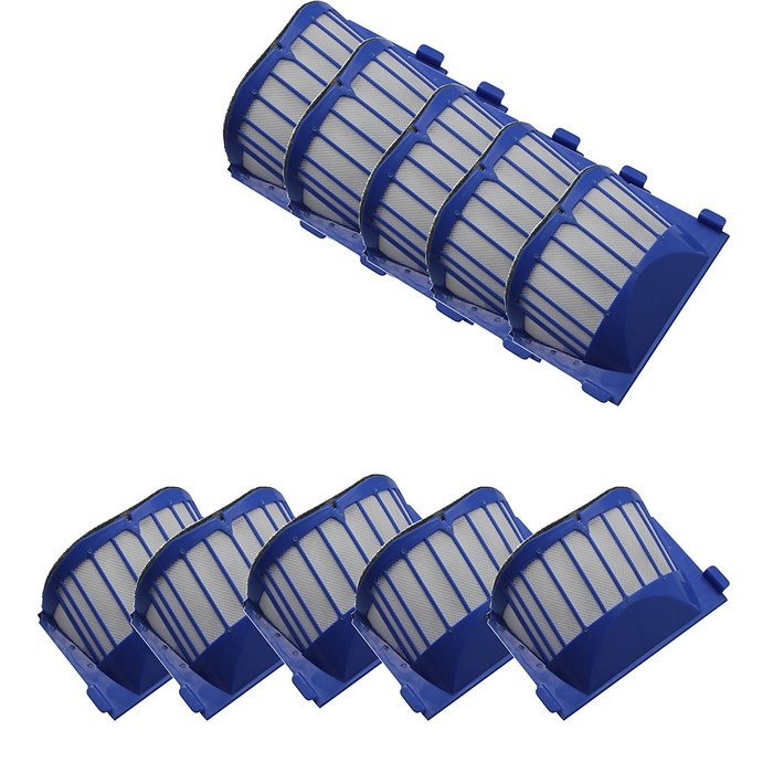 Ashon Replacement Filters For iRobot Roomba 500/600 Series Aerovac 536,550,551,552,564 (10) N5