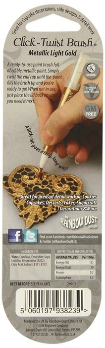 Rainbow Dust Click-Twist Brush - Metallic Light Gold